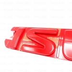 Logo โลโก้ติดกระจังหน้า โลโก้ติดหน้ารถ "ISUZU" ของแท้ สีแดง 1 ชิ้น สำหรับ Isuzu D-Max 2WD 4WD X-Series ปี 2020-2022